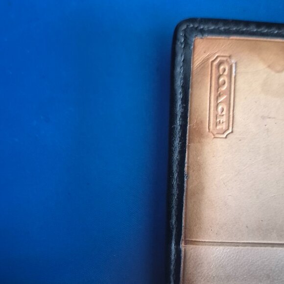 Coach Signature Leather Pattern Wallet - Picture 6 of 7
